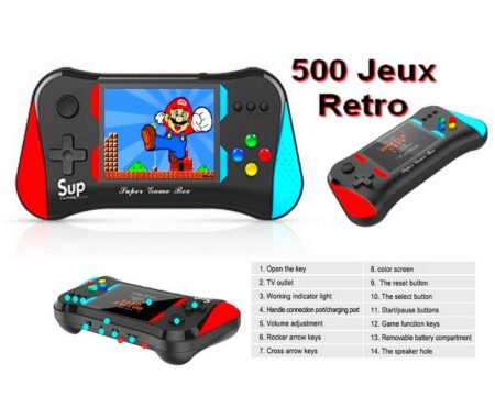 Console de jeux vidéo rétro - 500 Jeux