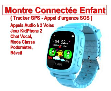 Montre Connectée ENFANT - Tracker GPS - SOS