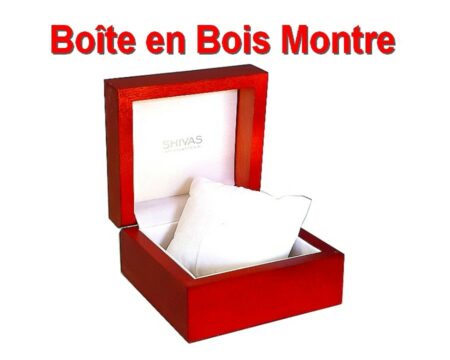 Boîte LUXE en Bois avec coussin pour Montre