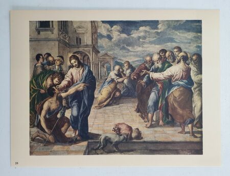 Christ guérissant les aveugles - Peinture de Le Greco