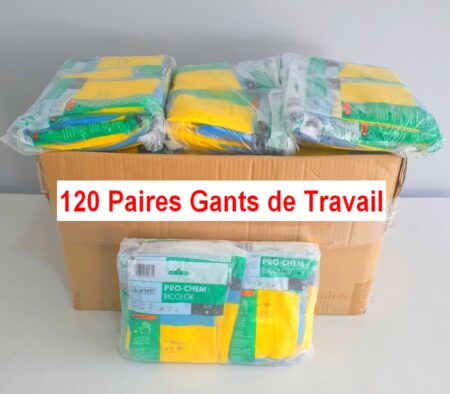 Lot de 120 Paires - Gants de Travail - Article Neuf