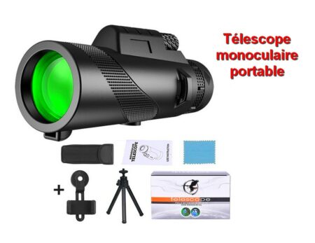 Télescope Monoculaire de Chasse , d'observation ou Autres avec Trépied et accessoires