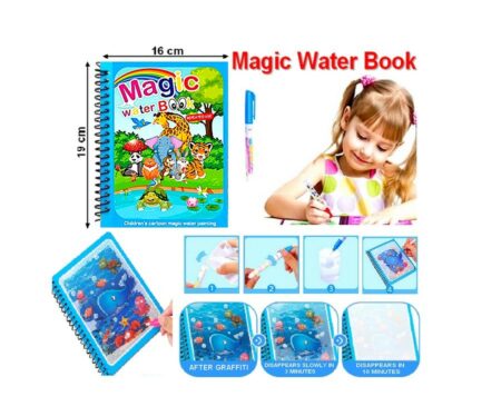 Livre de coloriage magique avec stylo à eau pour enfants - Dessin à l'eau, jouets éducatifs, sensoriels, réutilisables