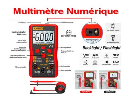 Multimètre numérique avec maintien des données NCV