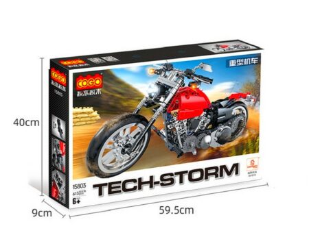 Moto chopper Sportster type lego - blocs de construction - 573 pièces