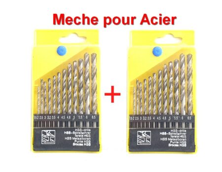 Lot de 2 Coffrets de Foret pour le Fer
