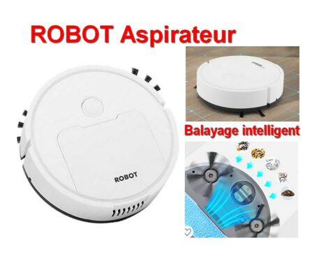 Robot Aspirateur - Balayage intelligent - Nettoyage silencieux
