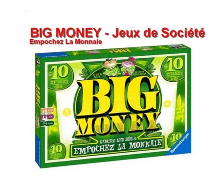 Big Money - ( Ravensburger ) - Jeu de société Famille - Jeu d'argent et de dés