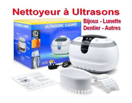 Nettoyeur à ultrasons professionnel pour nettoyer les lunettes - montres - bagues etc...