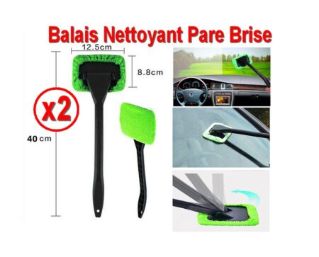 Lot de 2 Balais Nettoyant Pare Brise - Articles Neuf sous Blister