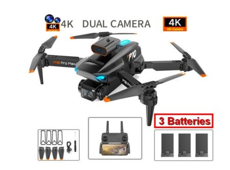 Drone Pro avec DOUBLE caméra 4K avec ESC HD , grand Angle