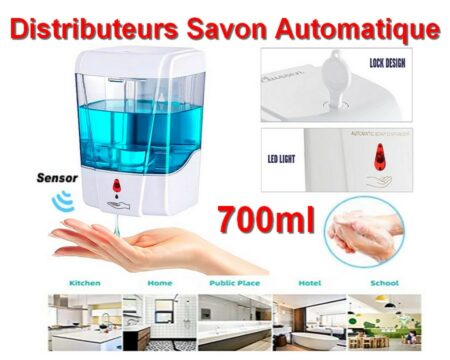 Distributeur de Savon Automatique - Avec Clef et témoin lumineux - 700ml