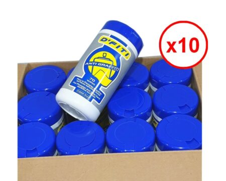 Lot de 11 Boites de 70 lingettes nettoyantes Anti Graffiti voiture maison - Efficace sur peinture, encre et marqueur permanent