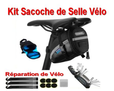 Sport - Kit Sacoche de Réparation Pneu pour selle de Vélo ou autres Avec Accessoires