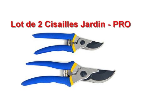 Lot de 2 Cisailles - Jardin Professionnel