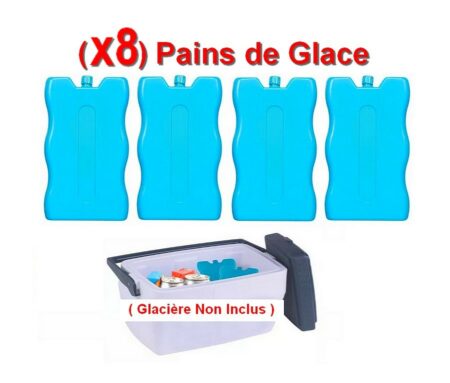 Lot de 8 Pains de Glace - Articles Neufs sous Blister