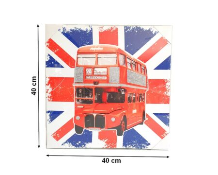Tableau sur toile Thème Angleterre - 40 cm x 40 cm