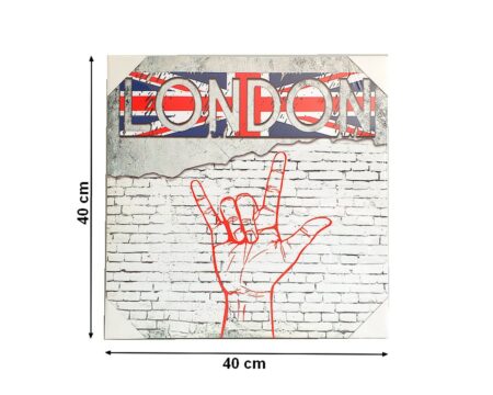 Tableau sur toile Thème Angleterre - 40 cm x 40 cm
