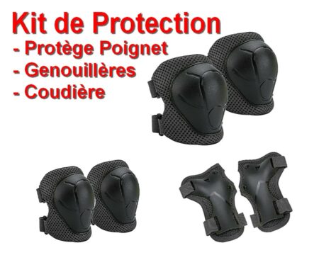Sport - Kit de Protection - Protège Poignet - Genouillères - Coudières