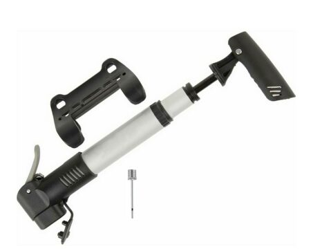 Sport - Pompe à Vélo + Attache Cadre et accessoire de Gonflage