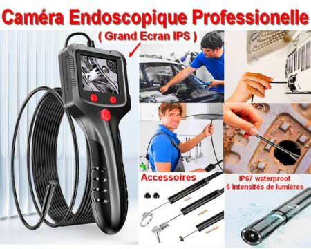 Caméra Endoscopique Professionnelle avec Grand Ecran IPS