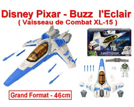 Disney Pixar - Buzz l'Eclair Collector - ( Vaisseau de COMBAT XL-15 + Figurine et de Nombreux Accessoires  )