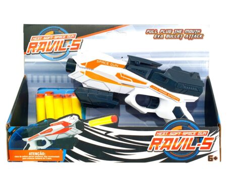 Pistolet Type Nerf avec Cartouche Mousse et ventouse