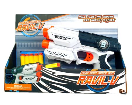 Pistolet Type Nerf avec Cartouche Mousse et ventouse