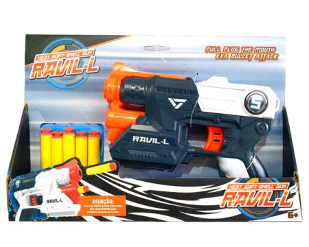 Pistolet Type Nerf avec Cartouche Mousse et ventouse