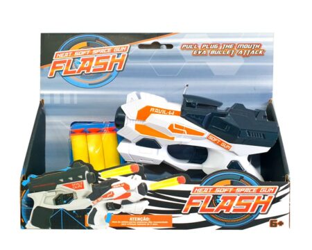 Pistolet Type Nerf avec Cartouche Mousse et ventouse