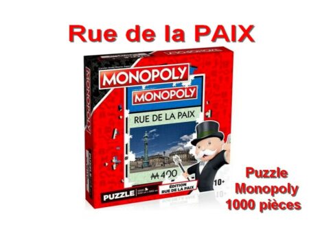 Monopoly - ( Rue de La PAIX ) - Puzzle - 1000 pièces -  (Article neuf, vendu sous blister)