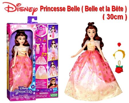 Disney - Princesse BELLE - La Belle et la Bête - 30 cm dans son coffret + Accessoires