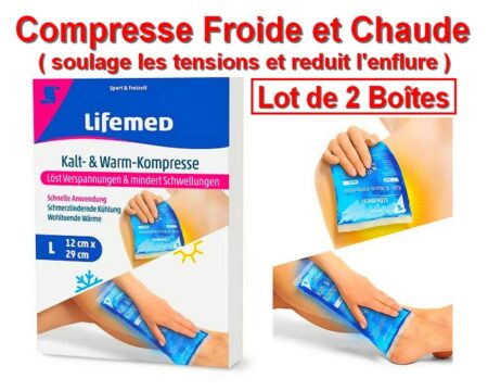 Boîtes Compresse FROIDE et CHAUDE - Soulage les Tensions et Réduit l'Enflure