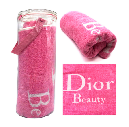 DIOR - Serviette de bain rose Dior Beauty - Dans son étui - Couleur Rose