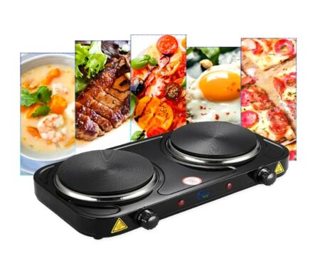 Table de cuisson électrique Yellowstone Esperanza - 2 plaques, 2500W (EKH007K)