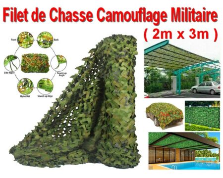 Filet de Chasse Camouflage Militaire - ( 2m x 3m )
