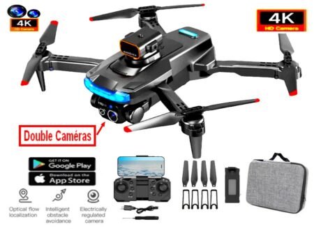 Drone Pro avec DOUBLE caméra 4K avec ESC HD , grand Angle