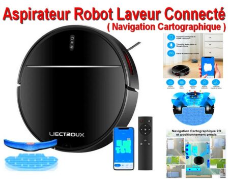 Aspirateur ( ROBOT LAVEUR ) LIECTROUX M7S PRO NETTOYEUR ET LAVEUR
