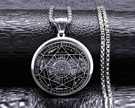 Collier médaille des sept arbalète - sceau du Talisman -  Protection - En métal