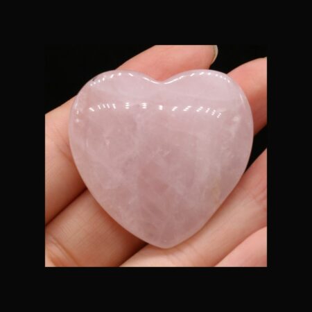 Cœur Rose Quartz - Chakra, guérison, Reiki