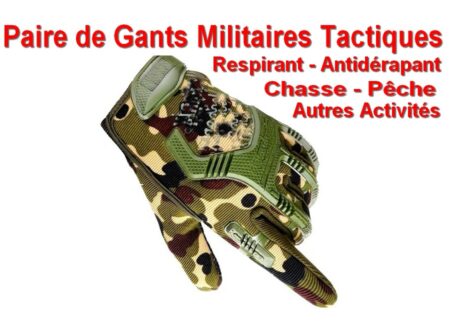 Paire de gants militaires tactiques antidérapant