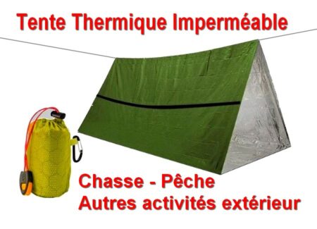 Tente thermique imperméable - Chasse - pêche et autres activités extérieur