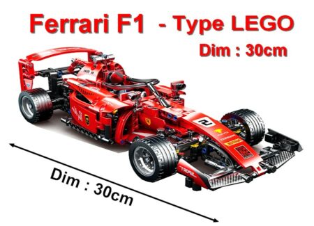 Type LEGO - Ferrari F1 - ( Article NEUF) - Grand Format - Dimension 30 cm - A construire