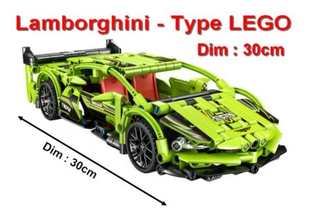 Type LEGO - Lamborghini - ( Article NEUF) - Grand Format - Dimension 30 cm - A construire