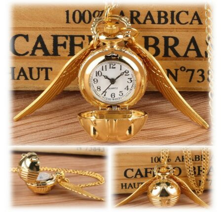 Montre quartz Collier pendentif Harry Potter Vif d'or Quidditch doré