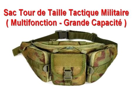 Sac Tour de Taille Tactique Militaire - Grande Capacité et Multifonction