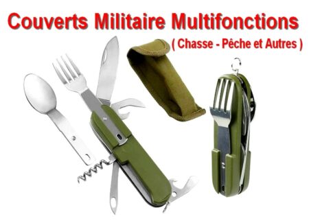 Couverts Militaire Multifonctions - Chasse - Pêche - Randonnée