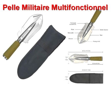 Pelle Militaire Multifonctionnel - Chasse - Pêche - Randonnée - Camping
