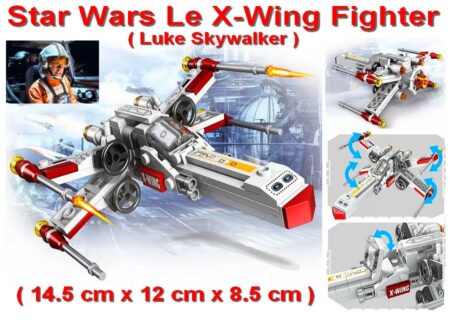 Star Wars - Type LEGO - Le X-Wing Fighter de Luke Skywalker - ( 14.5 cm x 12 cm x 8.5 cm )