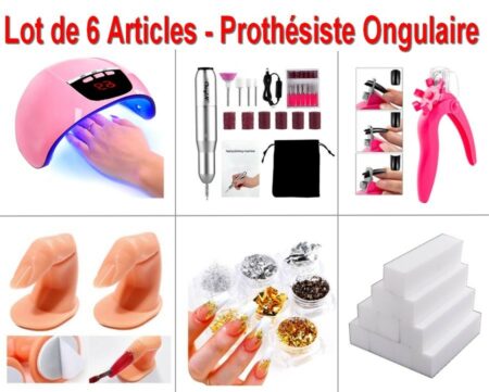 Prothésiste Ongulaire - Lot de 6 Articles Neufs - Maîtrisez les bases nécessaires à la réalisation de prestations de soins des ongles